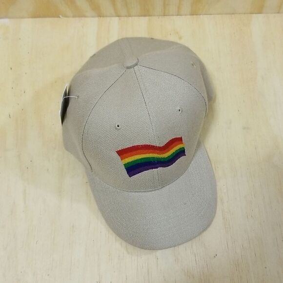 LGBTQ Squiggly Pride Adjustable Hat Unisex - Picture 5 of 7